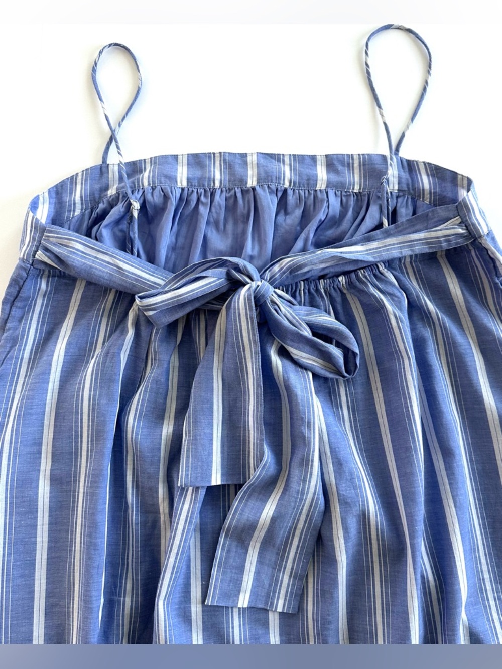 J.Crew Floaty Midi Dress in Striped Cotton Voile in Calm Sea Stripes | XL | NWT - Picture 8 of 16